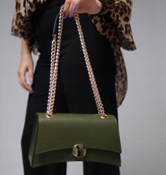 MORANTI Női kézitáska valódi bőr Zanna-M Olíva (MR-1193-74-Oliw)