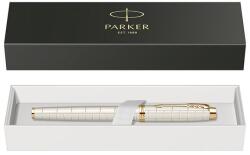 Parker Roller Parker IM Royal Premium alb cu accesorii aurii (2143464)