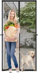  Mágneses Szúnyogháló Erkélyajtóhoz Prémium Tömör Függöny 210X110 (MOSKITIERA MAGNETYCZNA NA DRZWI SIATKA MOCNA)