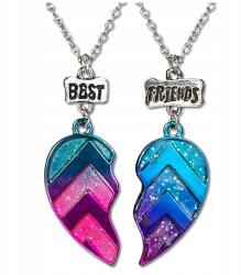 EdiBazzar Best Friends szív nyakláncok Bff barátnőknek 2db női szív boho (8116764437487)