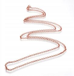 MIXFORM Nyaklánc Vaslánc, Rolo, karabiner kapocs, réz, 60cm, 1 db (13WB28559)