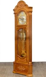 Adler Ceas de podea de colt, Adler 206x63x26 cm, lemn masiv 7041-2 Stejar Ceas