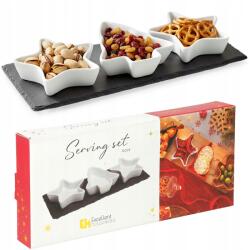 Vilde Tányér Karácsonyi snack tálak előételek tapas szószok mártások asztal (5900670111950)