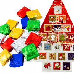  Adventi naptár csokoládékkal ízkeverék Mikulás karácsonyi ajándék