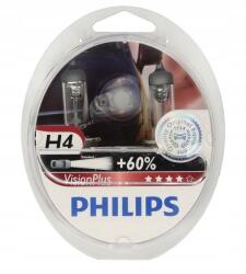 Philips VisionPlus Philips izzók +60% H4 60/55W 2 db