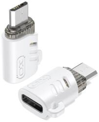 XO adapter (Type-C - microUSB, adatátvitel és töltés) FEHÉR (NB256B)