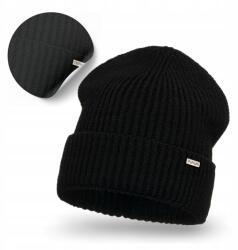 PaMaMi Téli Sapka Nőknek, Hupikék Törpikék, fekete, univerzális (Długa Damska Czapka Jesienno-Zimowa)