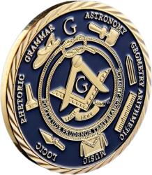 gomadina Select Moneda pentru colectionari Mason Entry cu tematica masonica din metal special (C1112) Moneda