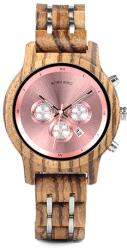 Bobo Bird Ceas din lemn Bobo Bird crono cu curea din lemn, P18-3 Ceas