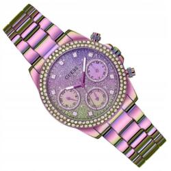 GUESS Női Elegáns Lila Karóra Guess Konfetti GW0483L5 Strasszok (zegarek damski modowy fashion)
