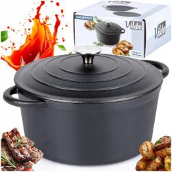 Vilde Öntöttvas fazék bogrács fedővel, kerek 24 cm 3, 9L (5900670102286)