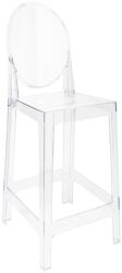 Settimo Scaun de bar transparent Victoria sezut H 75 cm (KI315)