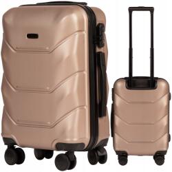 Wings Utazópoggyász 4 keréken Wings kis kemény bőrönd Champagne repülőgéphez (149-S-CHAMPAGNE)