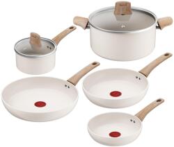 Tefal Set de oale Tefal Cera Bright ON 5 piese ceramic antiaderent aluminiu reciclat (C445S504)