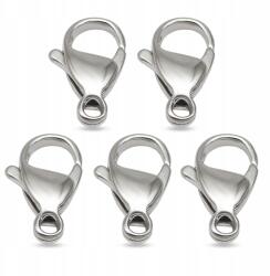 MIXFORM Kézműves karabiner kapocs, rozsdamentes acél, 13? 8? ? mm, 5db (13WB26722)