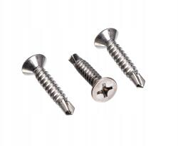 Milwar 4, 2x22 Önfúró Lemezcsavar süllyesztett fejű Rozsdamentes A2 7504O 7504P (50 db) (7504P24222-050)