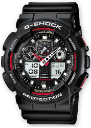 Casio watch GNT ANADIG PU BLK RED Ceas