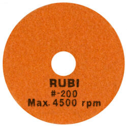 RUBI Dischete diamantate pt. polisat marmura, granit, piatra 100mm, #200 - RUBI-62972 (RUBI-62972) - masinidetaiatgresie