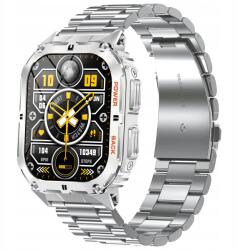  Férfi Okosóra, beszélgetés funkció, lengyel menü, 1.43" AMOLED kijelző, IP68, 2 szíj (128478877)