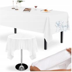 PartyPal Eldobható Fólia Asztalterítő Fehér Sima Strapabíró Vízálló Nagy