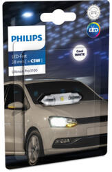 Philips Крушка, LED, светлини купе PHILIPS C5W, 12V, 0, 6W, 6000K, 50lm, 1 бр