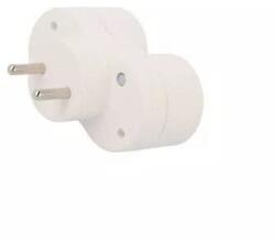 Pawbol D. 3802 Conector AC supply splitter Layout 2P Type round white 16A PAWBOL (PD.3802) - pretexpert