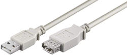 Goobay Cablu prelungitor USB A 2.0 tata USB A 2.0 mama 1.8m gri Goobay (68715) - pretexpert