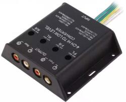 4CarMedia Convertor nivel semnale audio 40W Intrare cabluri iesire 4x RCA aurit 4CARMEDIA (30.5000-04) - pretexpert