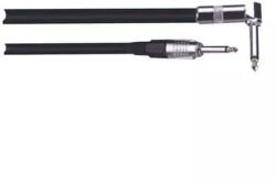 ibiza Cablu chitara Jack 6.35 mm tata la Jack 6.35 mm 90 grade tata 3m ibiza (CG3B) - pretexpert