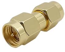  Adaptor convertor antena wifi RF coaxial SMA tata la SMA tata 50ohm de inalta calitate cupru placat cu aur (SMAM-SMAM)