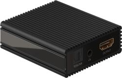 Goobay Audio Extractor Ultra HD 4K 60Hz V2.0 HDMI - HDMI TOSLINK 3.5 mm audio casti Goobay 58477 (58477)