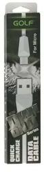 GOLF Cablu de incarcare USB Golf Diamond Micro USB alb 1m (IPCABDIAM) - pretexpert
