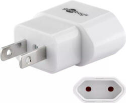 Goobay Adaptor de retea SUA Japonia la fisa Euro tip C CEE 7/16 mama 10A alb Goobay (45345)