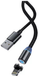 DEVIA Cablu magnetic 2.1A LED 1m Devia Gracious iPhone Negru (Gracious iPhone Black) - pretexpert