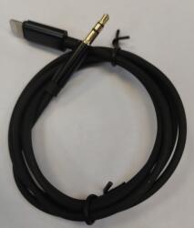  Cablu audio JACK 3.5 mm Stereo tata - Lightning iPhone 1m negru JH-023 (JH-023)