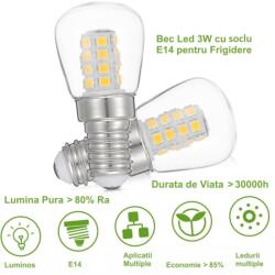  Bec E14 LED 3W pentru frigider -20C +45 230-038 (230-038)