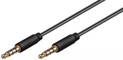 Goobay Cablu audio Jack Stereo 3.5 mm tata 4 pini - 3.5 mm tata 0.5m Goobay (63824) - pretexpert