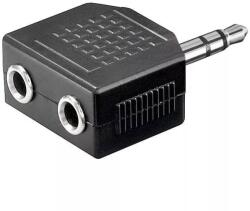 Goobay Adaptor Jack 3.5 mm stereo la 2x 3.5 mm stereo mama Goobay (11104) - pretexpert
