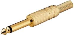 Goobay Mufa Jack 6.35 mm mono tata metal aurit Goobay 11024 (11024)