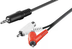 Goobay Cablu audio Jack 3.5 mm tata STEREO la 2x RCA tata-mama 1.5m Goobay (50213) - pretexpert