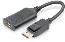  Cablu adaptor convertor DisplayPort tata la HDMI mama activ 4K 60Hz 20cm (028-262)