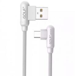 GOLF Cablu Golf Wing Micro USB 45M 1m 2.4A alb (GC-45M-W) - pretexpert