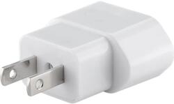  Adaptor calatorie CEE 7/16 Schuko mama - priza SUA /Japonia 2 pin 10A 2500W alb (028-271)