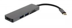 Well Adaptor USB Type C - HDMI +2x USB 3.0 +cititor card Well (ADAPT-USBC-HDMI/USB3.0X2/CR-WL) - pretexpert