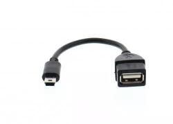 Well Cablu adaptor OTG USB mama - mini USB tata cablu 8cm Well (ADAPT-USBF/MUSB/OTG-0.15BK-WL) - pretexpert