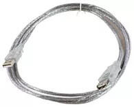  Cablu USB2.0 extensie 1m A-A tata-mama transparent (USBAAF1T)