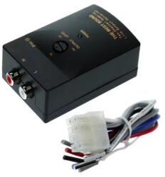  Adaptor de masina audio STEREO HIGH TO LOW 50W 1A HI(difuzoare) - LOW(2x RCA) (ADAP-HIGH-LOW)