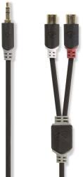 Nedis Cablu audio adaptor Jack 3.5 mm Stereo tata - 2x RCA mama 0.2m Nedis (CABW22250AT02) - pretexpert