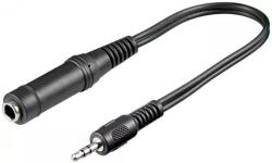 Goobay Cablu adaptor STEREO Jack 3.5 mm tata la STEREO Jack 6.35 mm mama 20cm Goobay (50470) - pretexpert