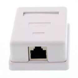Well Priza simpla FTP cat5 RJ45 ecranat pe tencuiala Well (LANBOX-SM-F5-WL) - pretexpert